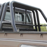 Triple Styling Bar Stainless Black Land cruiser 70 Series