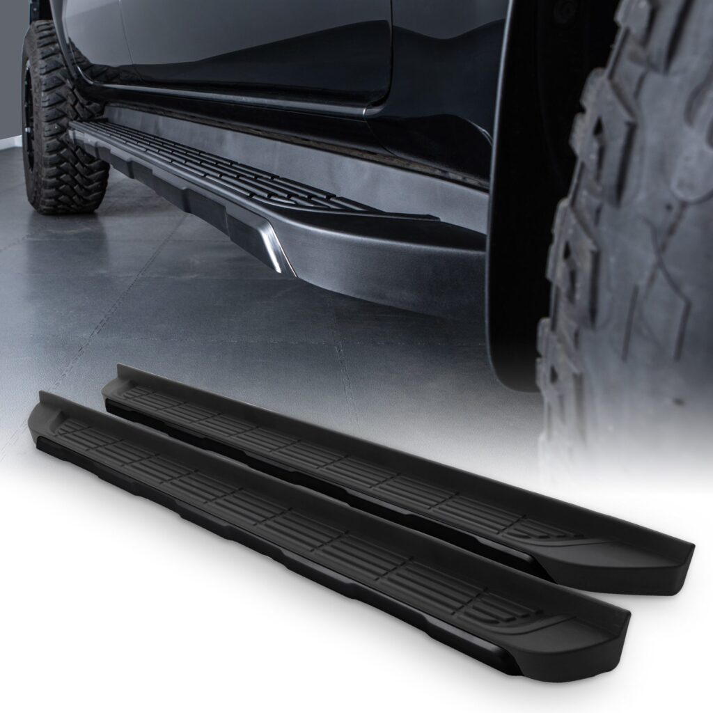 Stepside Cap Ranger Ranger MK4 Side Steps Black Coated - Auto Caps Canopies