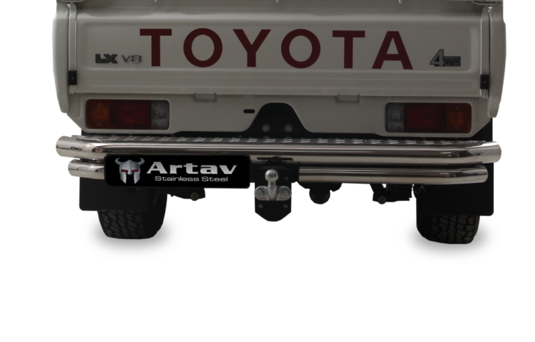 Toyota Landcruiser Rear Step Stainless - Auto Caps Canopies