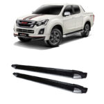 Stainless Steel 76mm Side Bars with Steps Isuzu D Max Mk6/7 2021 Onwards
