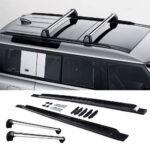 2x Black Roof Rails Racks For Land Rover Defender 90 2020-Present