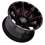 Aluminum Rims 17 Inch Matte Black with Silver Details Type Black Rhino Rampage